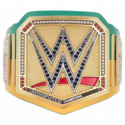 WWE Crown Jewel 2025 Perth Title Belt Replica – 6mm Brass Plates | Adult Size