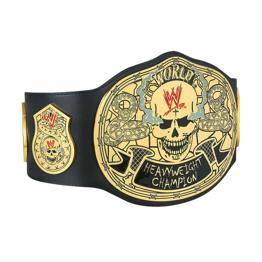 Stone Cold Smoking Skull Championship Replica Title Belt – 6mm Brass Plates | Adult Size