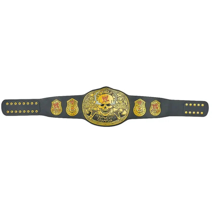 Stone Cold Smoking Skull Championship Replica Title Belt – 6mm Brass Plates | Adult Size