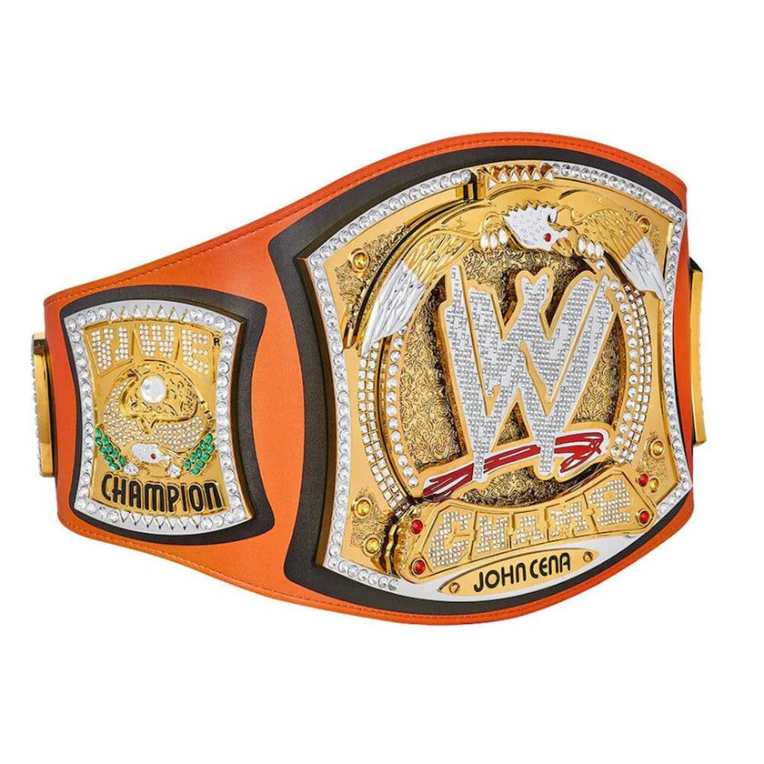 John Cena Spinner Heavyweight Championship Wrestling Replica Title – 6mm Brass Plates | Adult Size