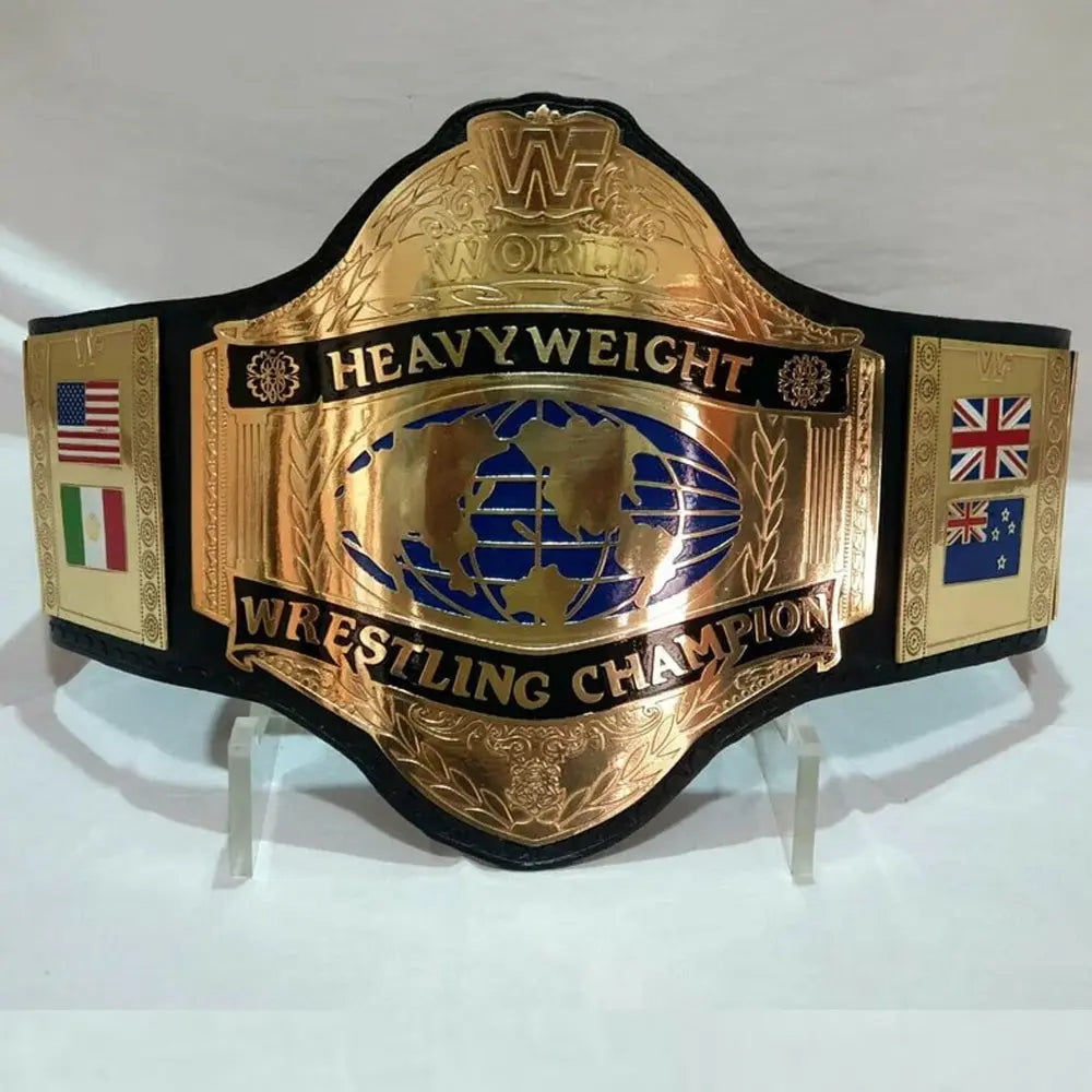 WWF Title Hulk Hogan World Wrestling Federation Championship Belt Replica – 6mm Brass Plates | Adult Size