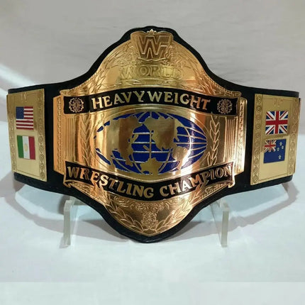 WWF Title Hulk Hogan World Wrestling Federation Championship Belt Replica – 6mm Brass Plates | Adult Size