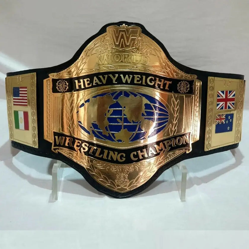 WWF Title Hulk Hogan World Wrestling Federation Championship Belt Replica – 6mm Brass Plates | Adult Size