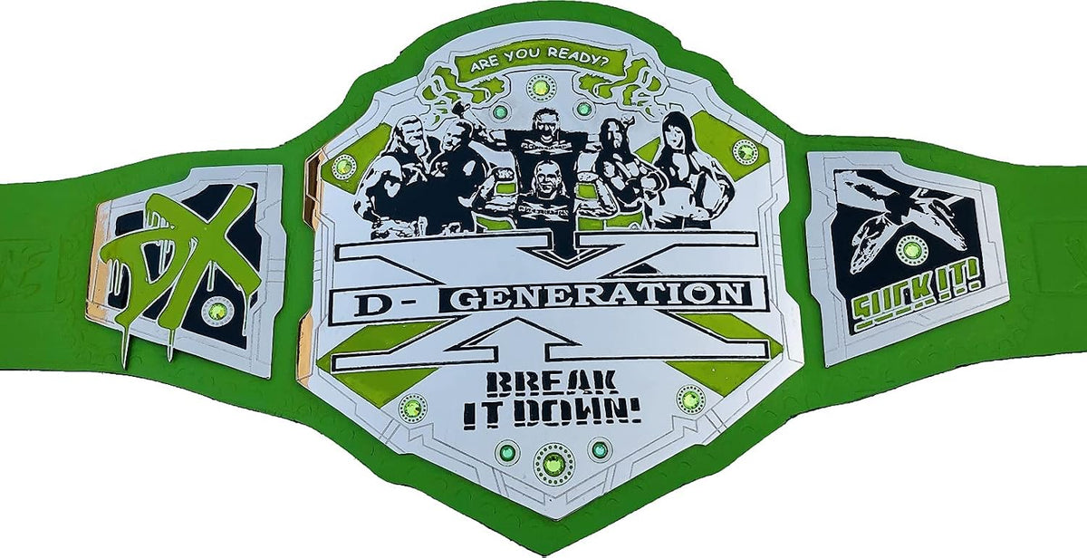 Wwf D-generation X Championship Belt Replica Belt – 6mm Brass Plates | Adult Size