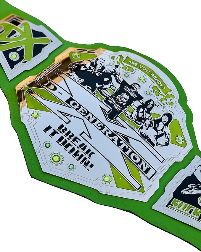 Wwf D-generation X Championship Belt Replica Belt – 6mm Brass Plates | Adult Size