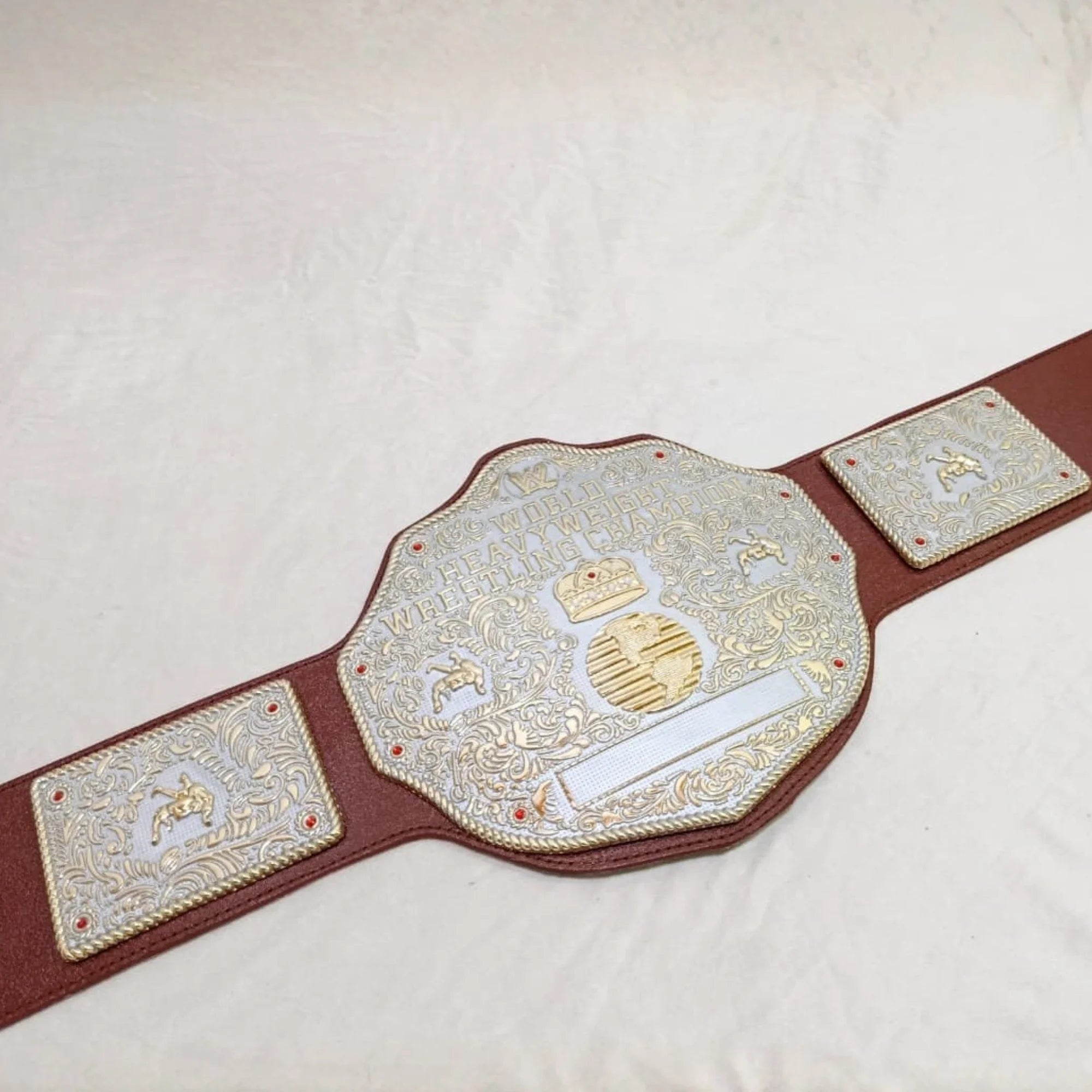 WWE Big Gold World Heavyweight Wrestling Championship Replica Belt