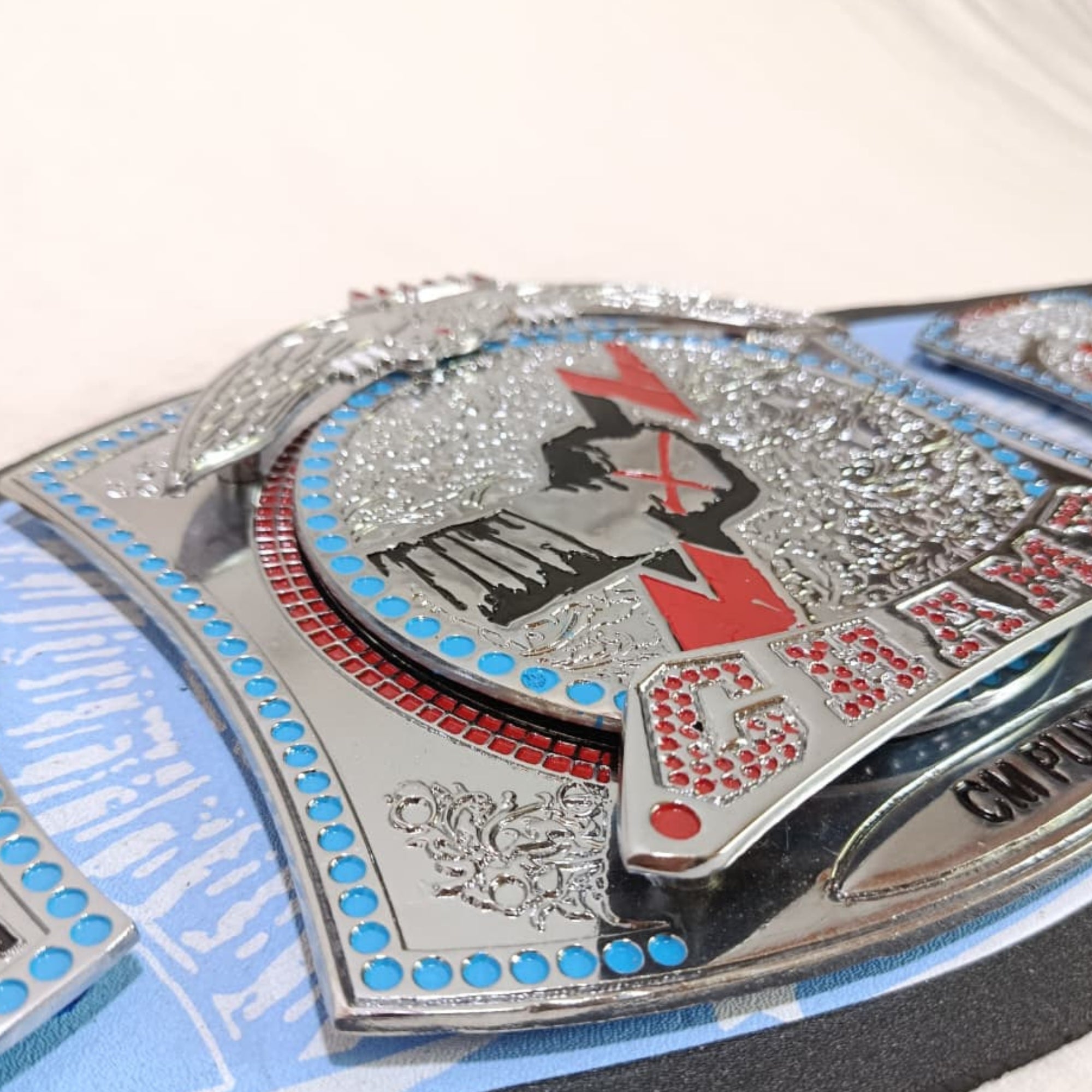 CM Punk Spinner Wrestling Championship Replica Belt – 6mm Brass Plates | Adult Size