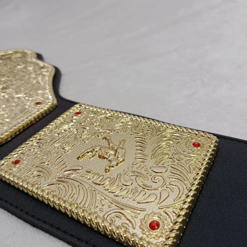 Big Gold Wrestling Championship Belt Replica – 6mm Brass Plates | Adult Size