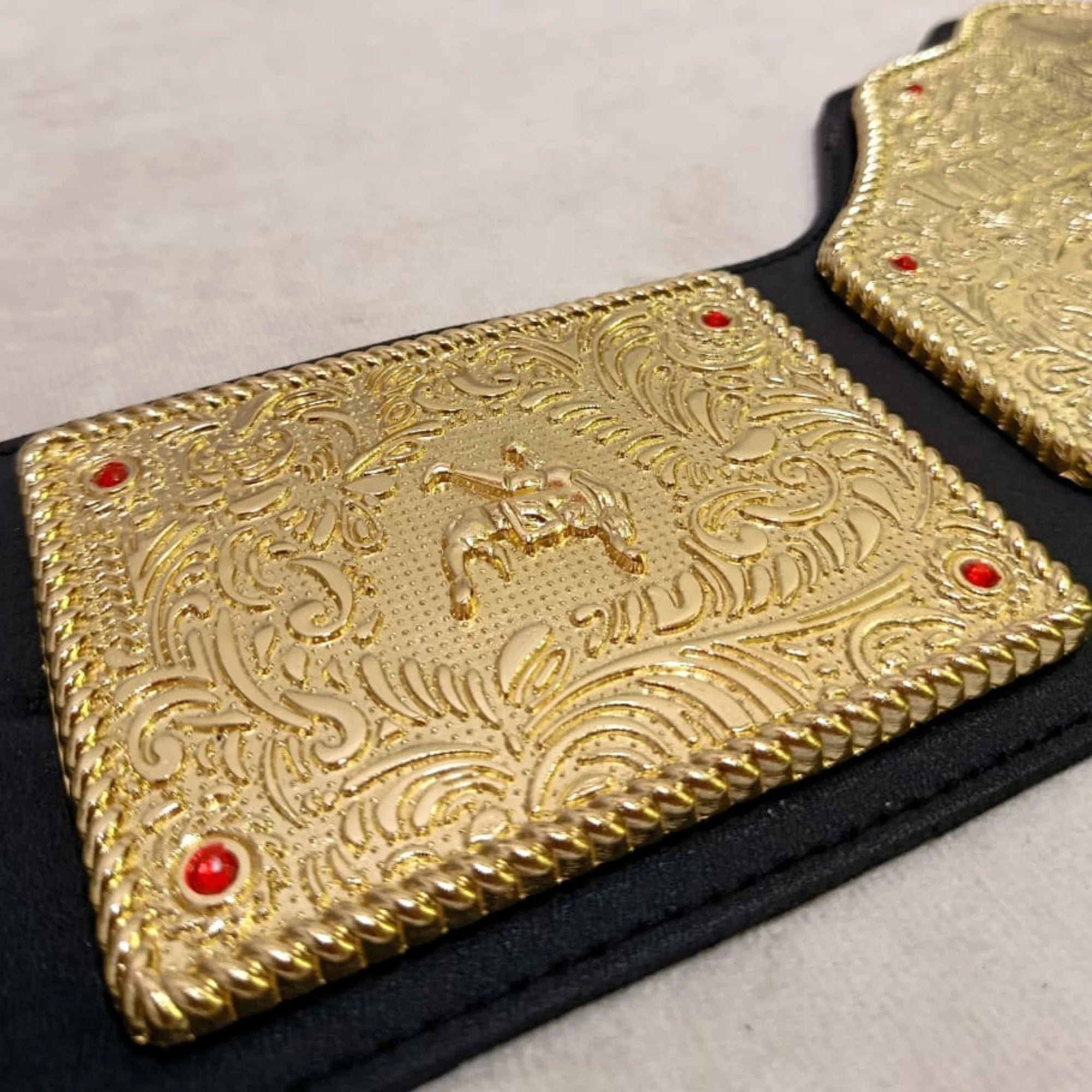 Big Gold Wrestling Championship Belt Replica – 6mm Brass Plates | Adult Size