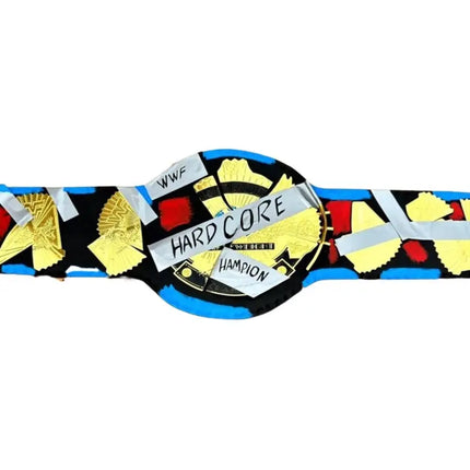 Handmade WWF Hardcore Heavyweight Championship Belt Replica – 6mm Brass Plates | Adult Size