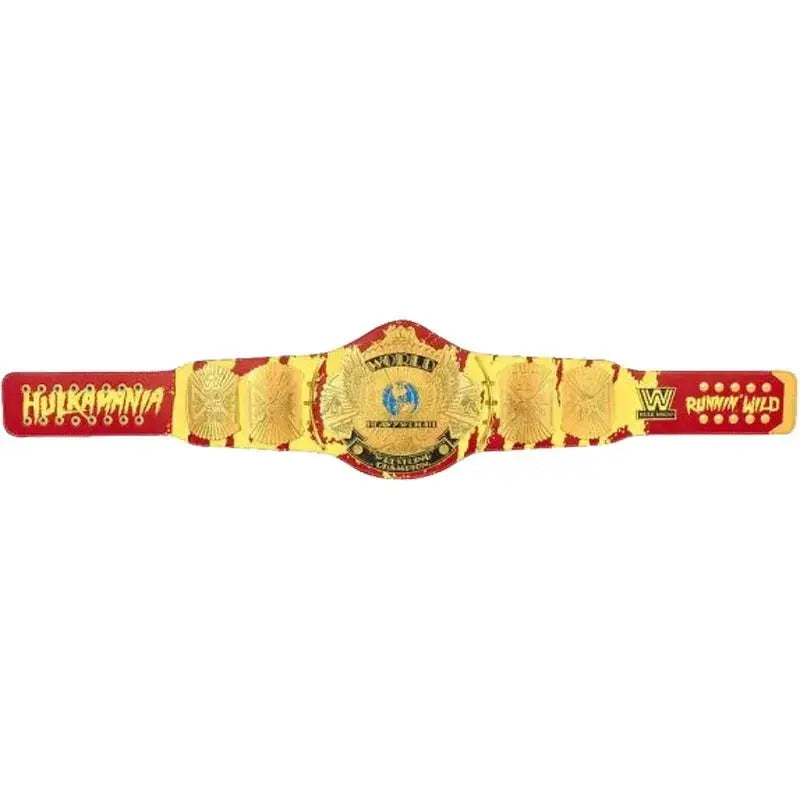 WWE Hulk Hogan Signature Series Championship Replica Title Belt 6mm Brass Plates | Adult Size