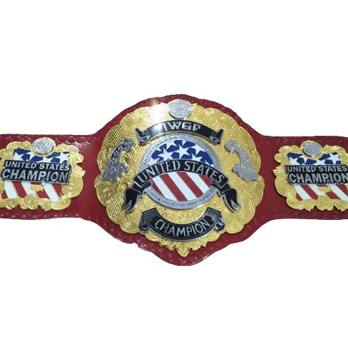 IWGP United States Championship Replica belt – 6mm Brass Plates | Adult Size