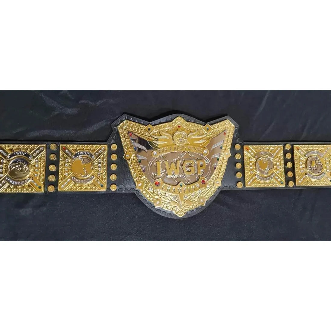 IWGP World Heavyweight Championship Replica Belt 6mm Brass Plates | Adult Size