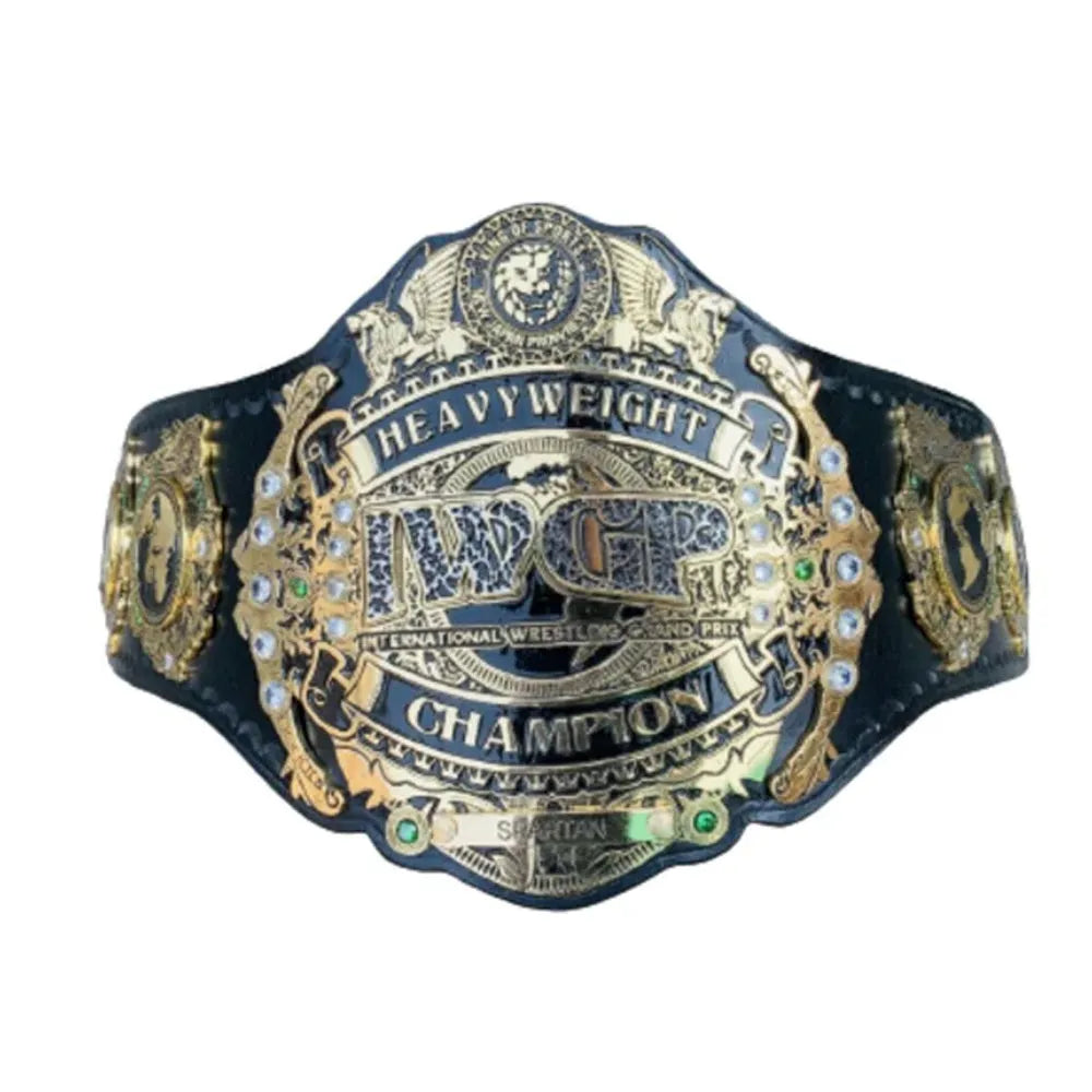 IWGP Heavyweight Championship replica belt – 6mm Brass Plates | Adult Size