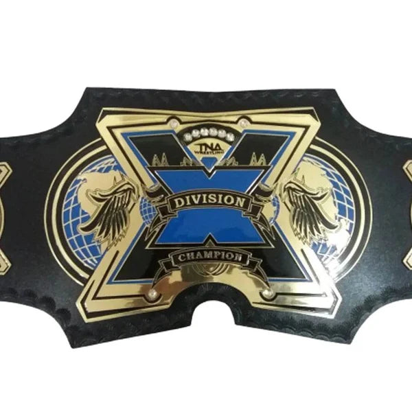 TNA X Division Wrestling Championship Belt Replica – 6mm Brass Plates | Adult Size