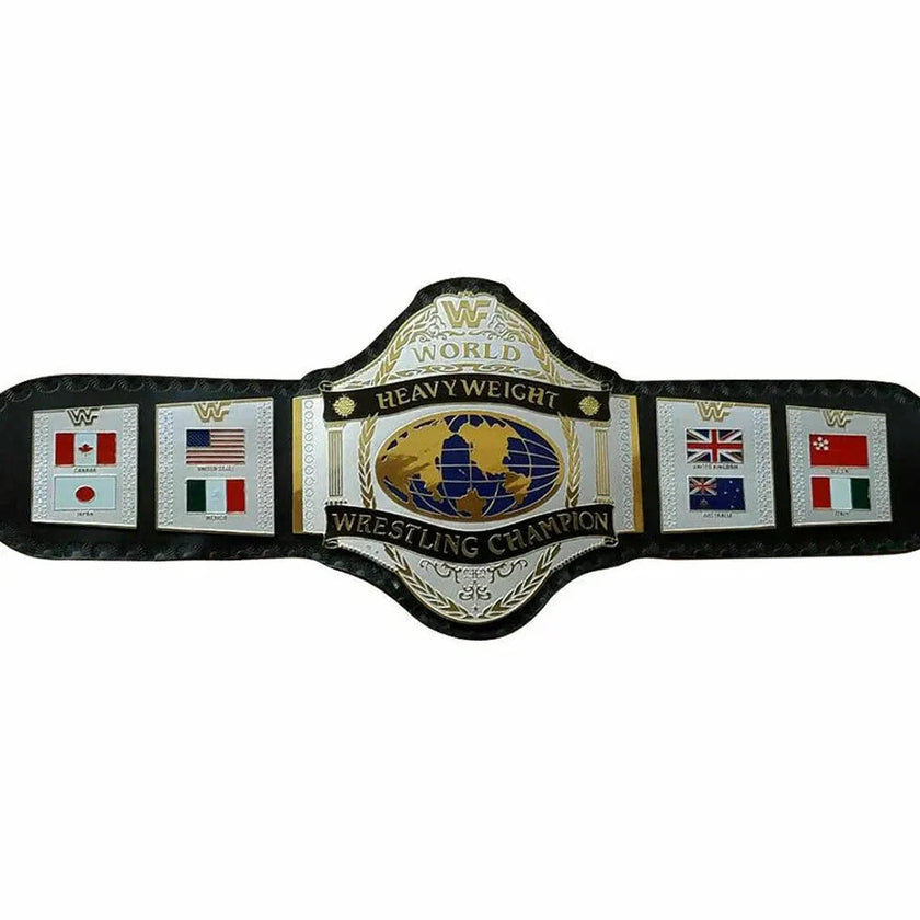 WWF HULK HOGAN 86 WORLD HEAVYWEIGHT WRESTLING CHAMPIONSHIP BELT REPLICA – 6mm Brass Plates | Adult Size
