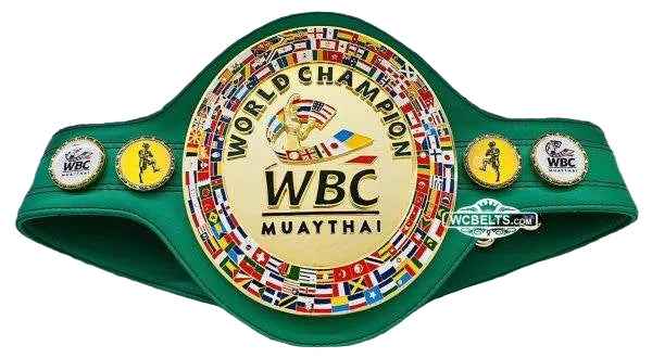 WBC Muay thai World Boxing Champion Belt Replica 6mm Brass Plates | Adult Size