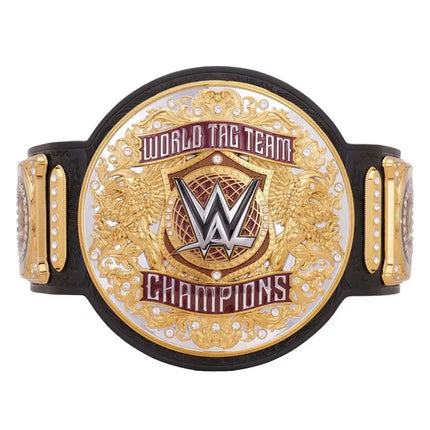 Tag Team WWE World Heavyweight World Wrestling Championship Belt Replica  – 6mm Brass Plates | Adult Size
