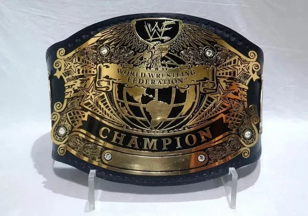WWF Undisputed Championship Belt Replica – 6mm Brass Plates | Adult Size