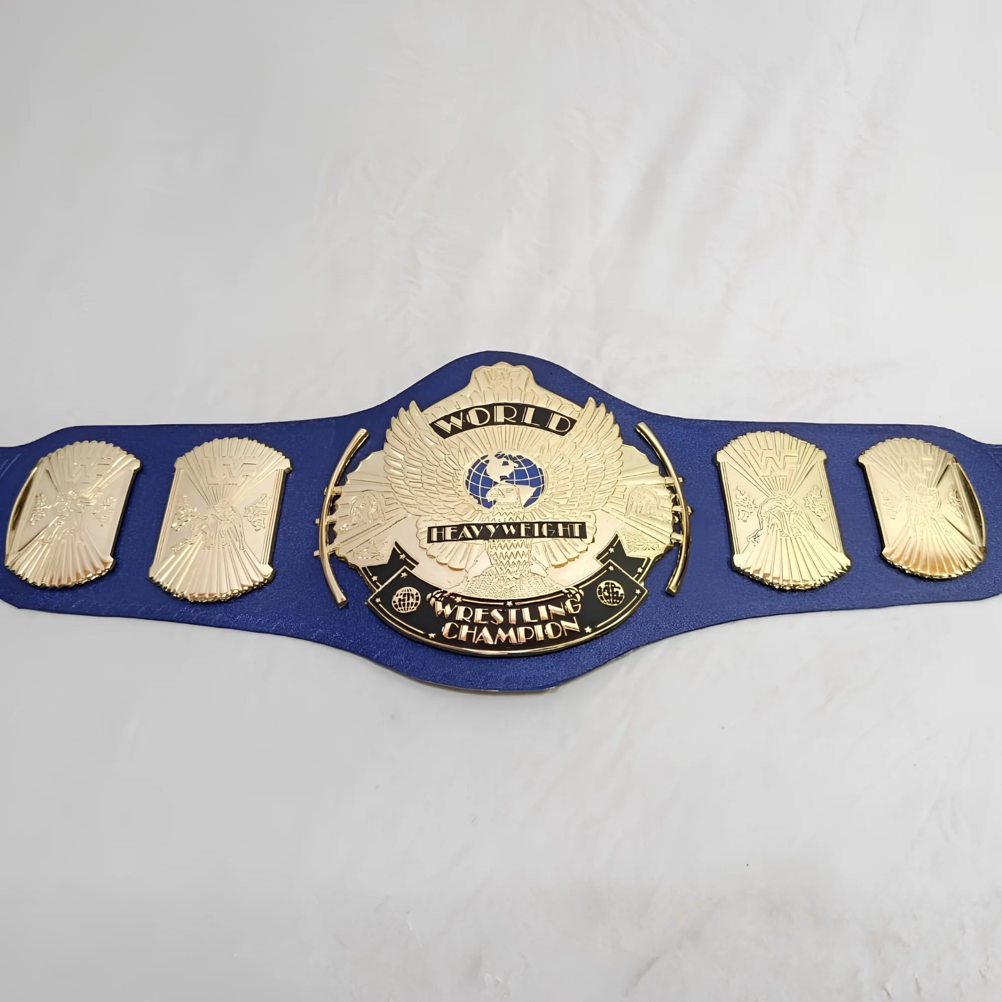 WWF/WWE Winged Eagle World Heavyweight Championship Replica Belt – 6mm Brass Plates | Adult Size
