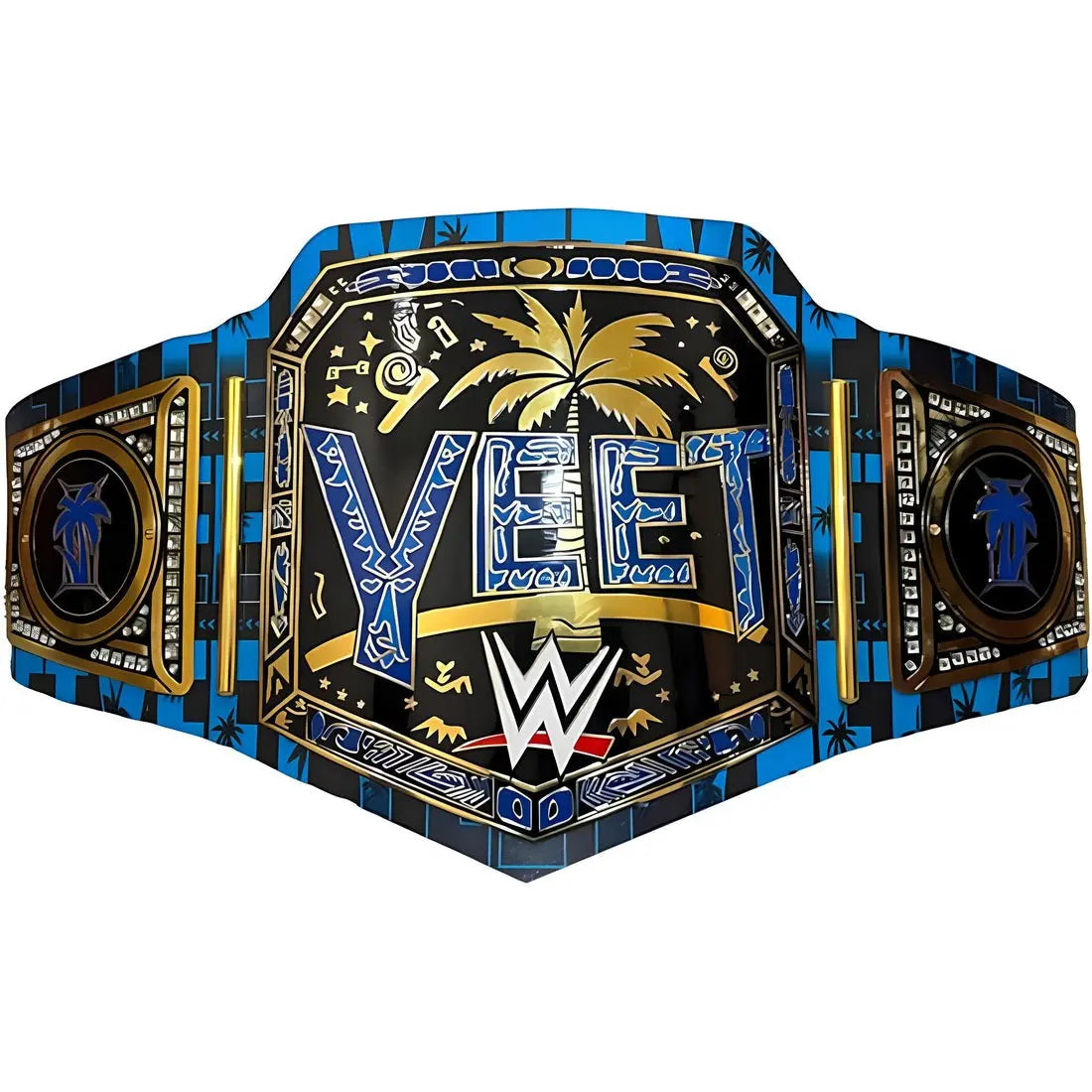 World Wide Wrestling WWE World Heavyweight Championship Yeet Belt Replica – 6mm Brass Plates | Adult Size