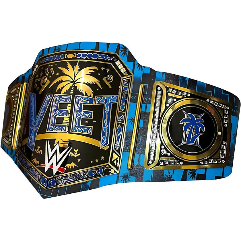 World Wide Wrestling WWE World Heavyweight Championship Yeet Belt Replica – 6mm Brass Plates | Adult Size