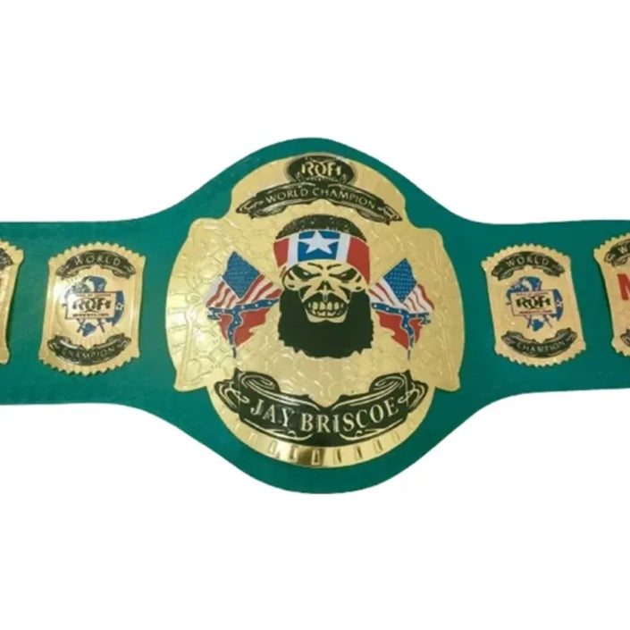 ROH Ring of Honor Replica Championship Belt – 6mm Brass Plates | Adult Size