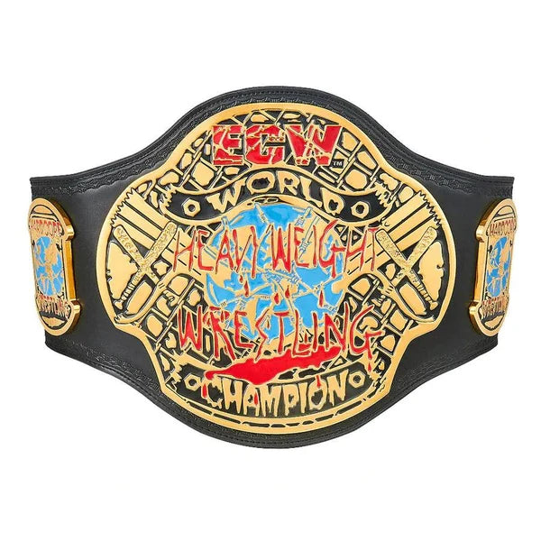 ECW World Heavyweight Championship Replica Title Belt – 6mm Brass Plates | Adult Size