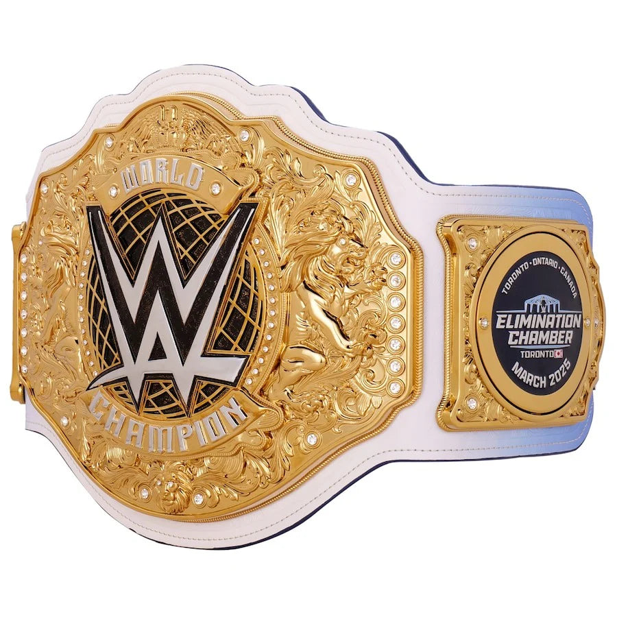 WWE World Championship Replica Title Belt - 6mm Brass Plates | Adult Size