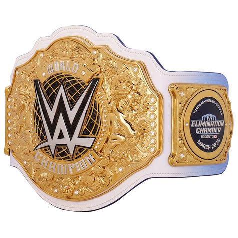 WWE World Championship Replica Title Belt - 6mm Brass Plates | Adult Size