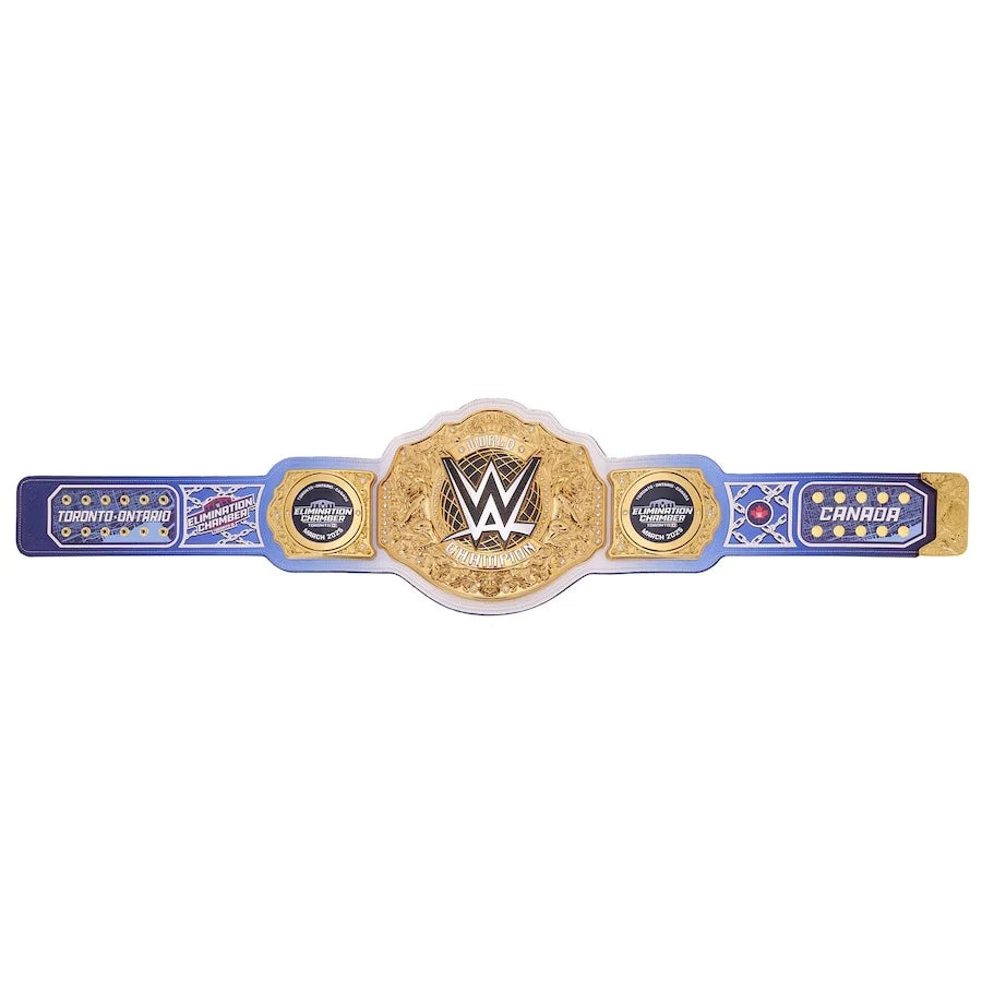 WWE World Championship Replica Title Belt - 6mm Brass Plates | Adult Size