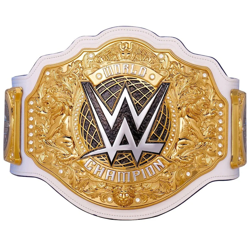 WWE World Championship Replica Title Belt - 6mm Brass Plates | Adult Size