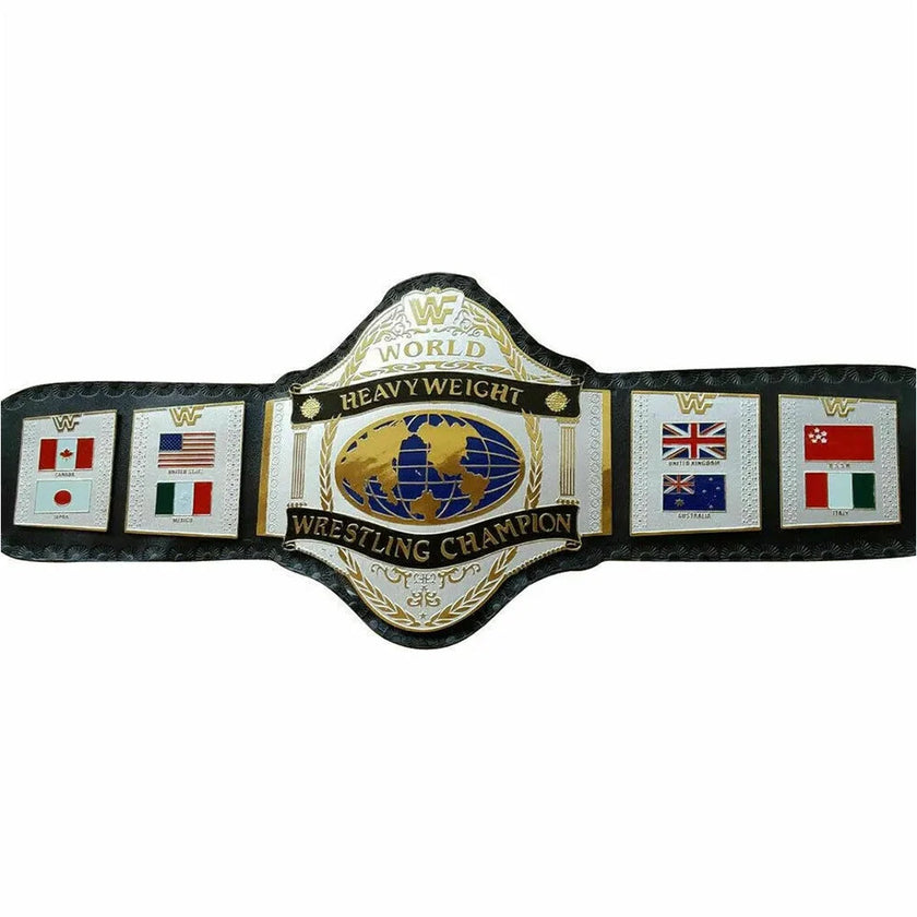 WWF HULK HOGAN 86 WORLD HEAVYWEIGHT WRESTLING CHAMPIONSHIP BELT REPLICA – 6mm Brass Plates | Adult Size