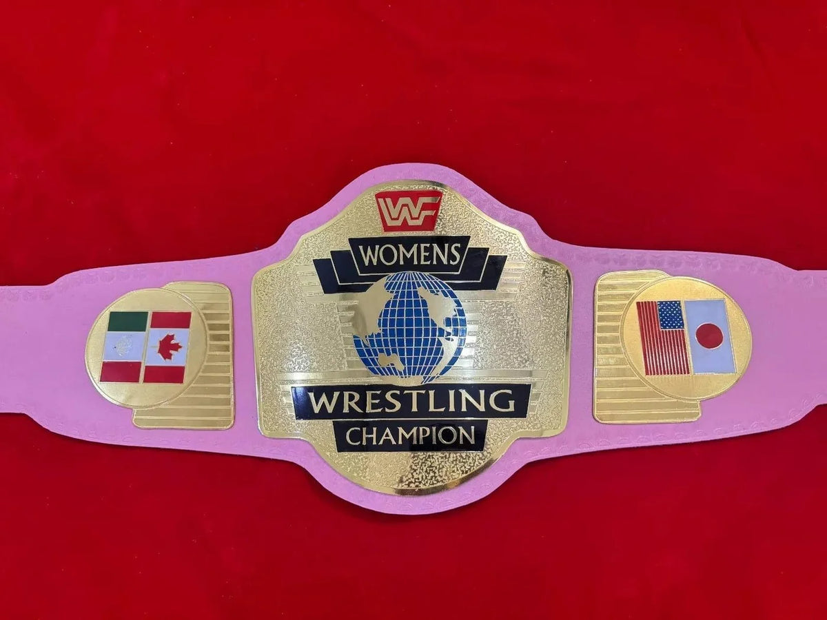 WF Women’s Wrestling Championship Replica Title Belt – 6mm Brass Plates | Adult Size
