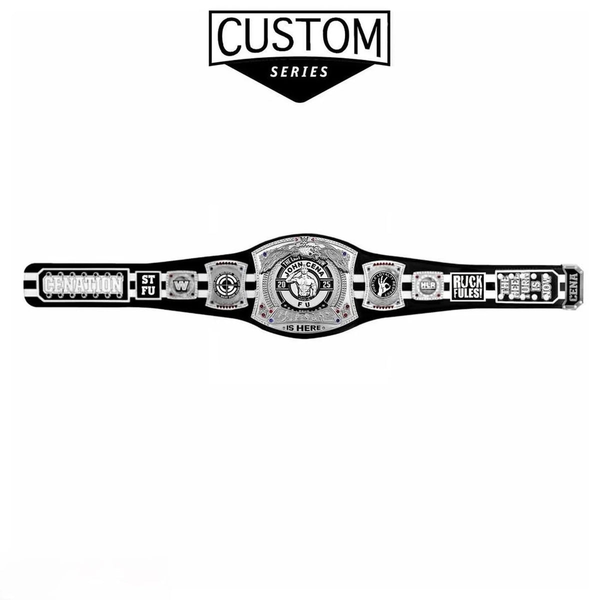 Custom John Cena Custom Spinner Belt Replica – Collector's 6mm Brass Plates | Adult Size