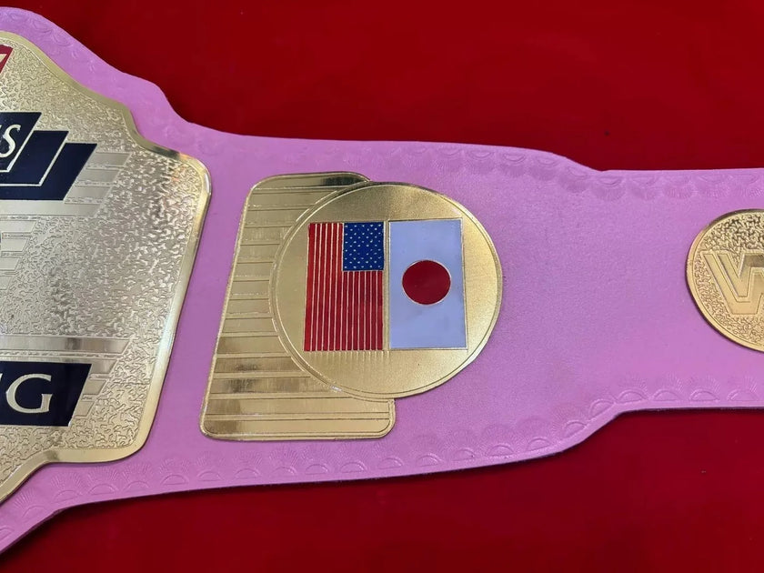 WF Women’s Wrestling Championship Replica Title Belt – 6mm Brass Plates | Adult Size