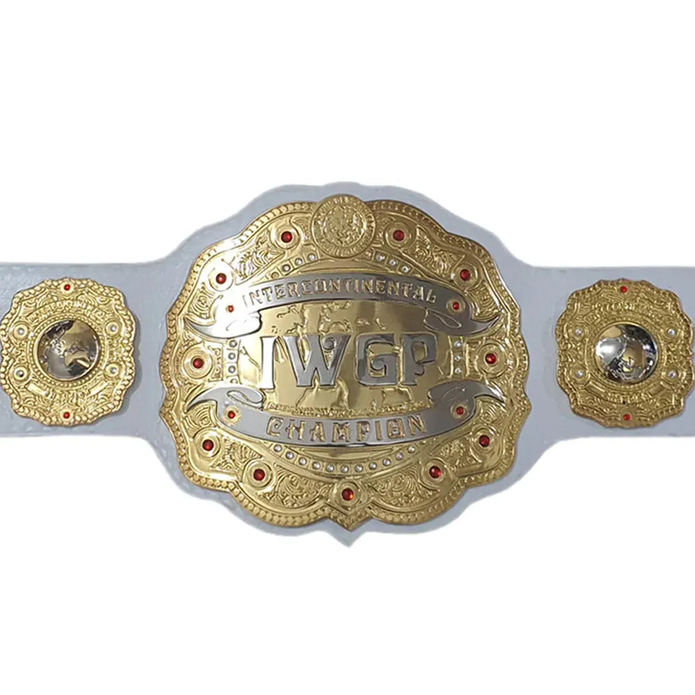 IWGP Championship Wrestling Belt Replica 6mm Brass Plates | Adult Size