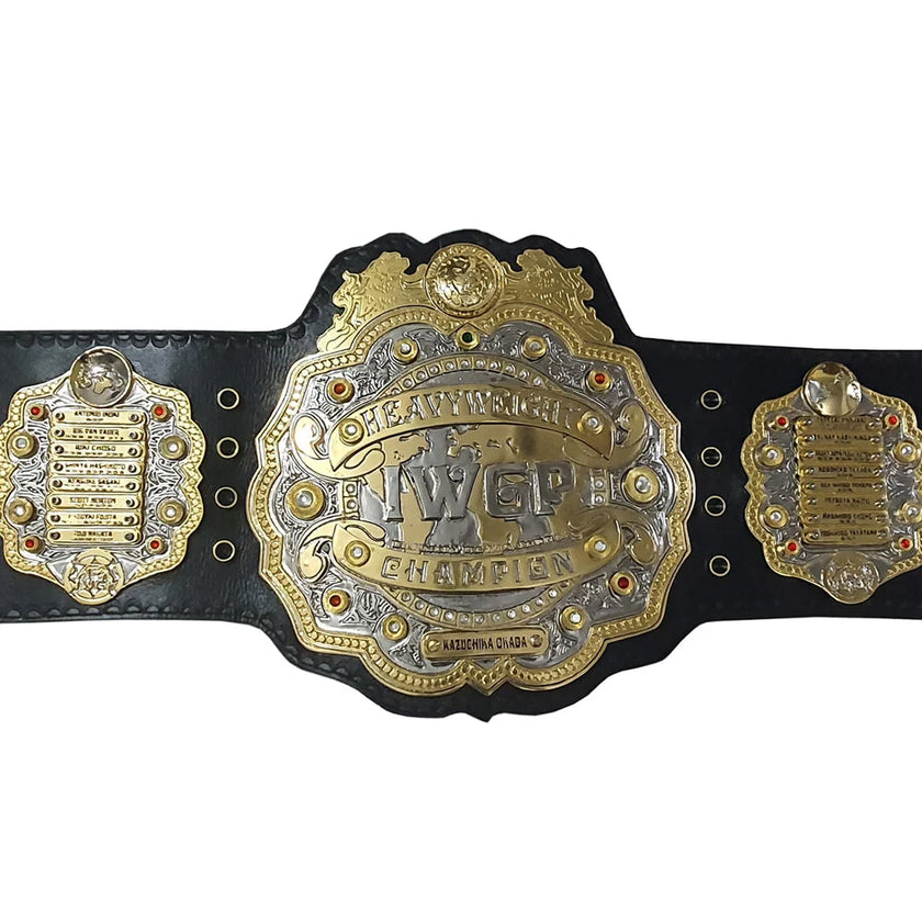 IWGP Heavyweight Championship Replica Belt 6mm Brass Plates | Adult Size