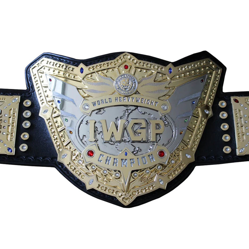 IWGP World Heavyweight Championship Replica Belt 6mm Brass Plates | Adult Size