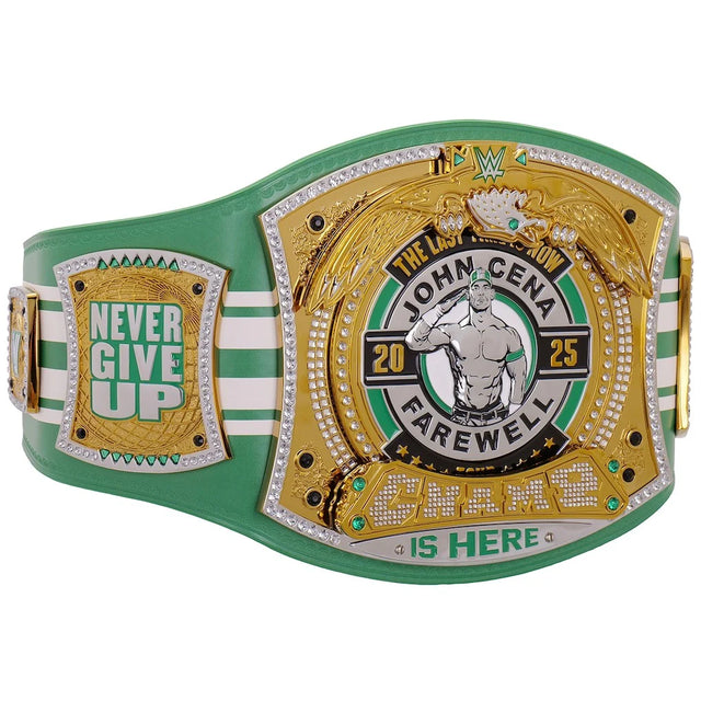 John Cena Farewell Tour 2025 Boston Spinner Championship Replica Title Belt