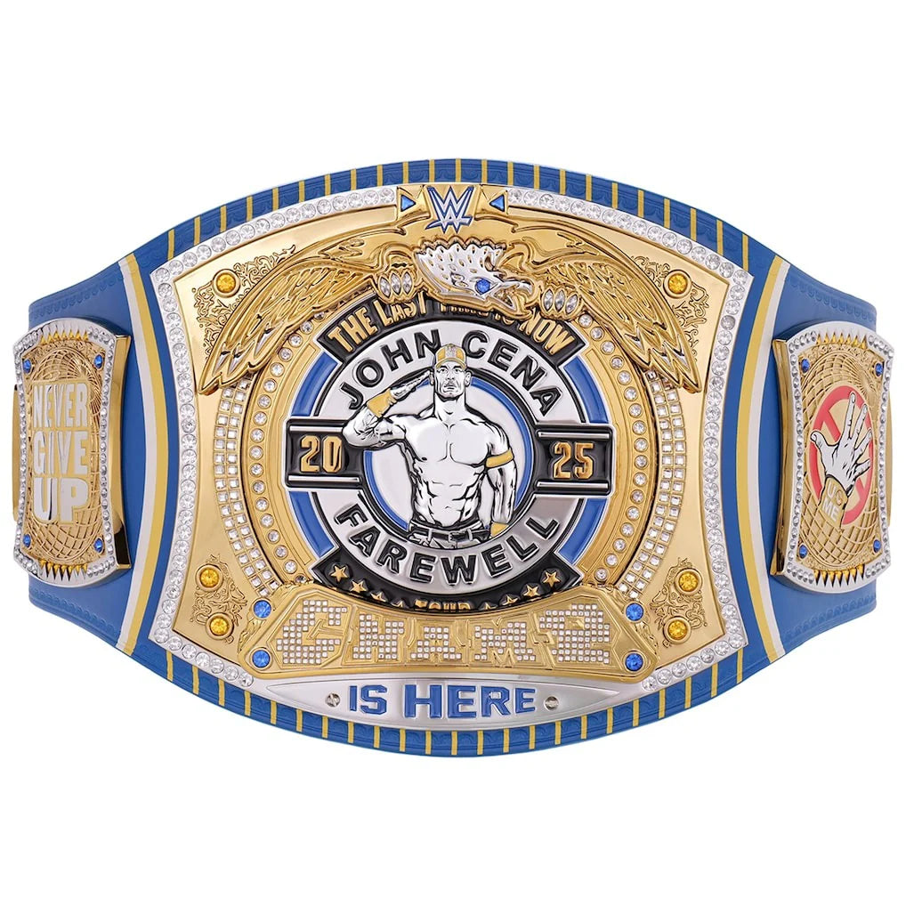 John Cena Farewell Tour 2025 Indianapolis Spinner Championship Replica Title Belt