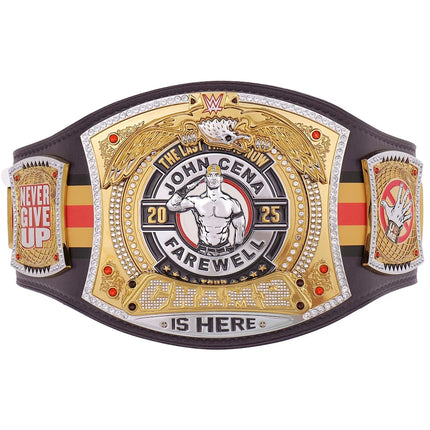 John Cena Farewell Tour 2025 San Diego Spinner Championship Replica Title Belt – 6mm Brass Plates | Adult Size