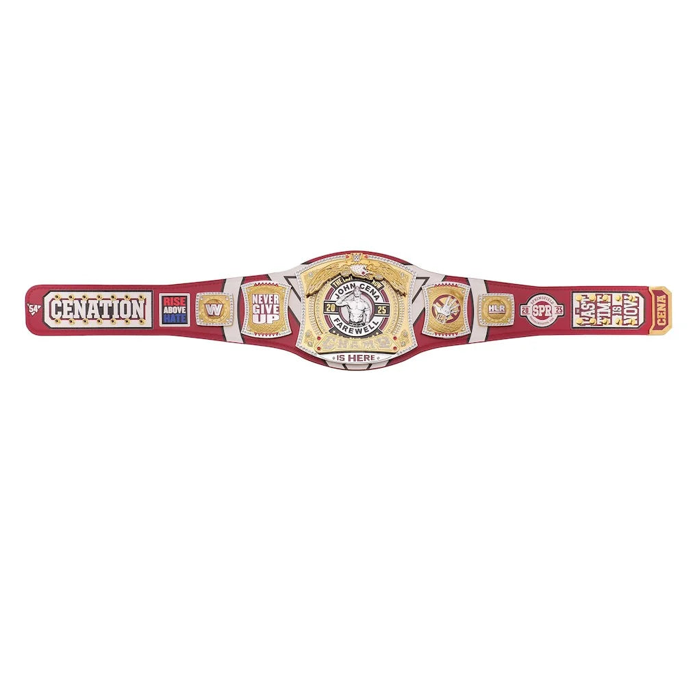 John Cena Farewell Tour 2025 Springfield Spinner Championship Replica Title Belt