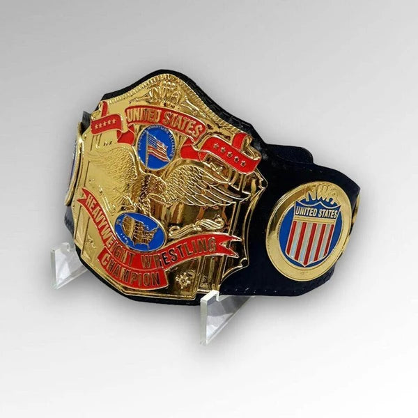 NWA United States Heavyweight Wrestling Championship Title Belt Replica – 6mm Brass Plates | Adult Size