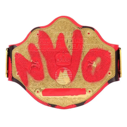 Hulk Hogan NWO Wolfpac Signature Series Championship Belt Replica – 6mm Brass Plates | Adult Size