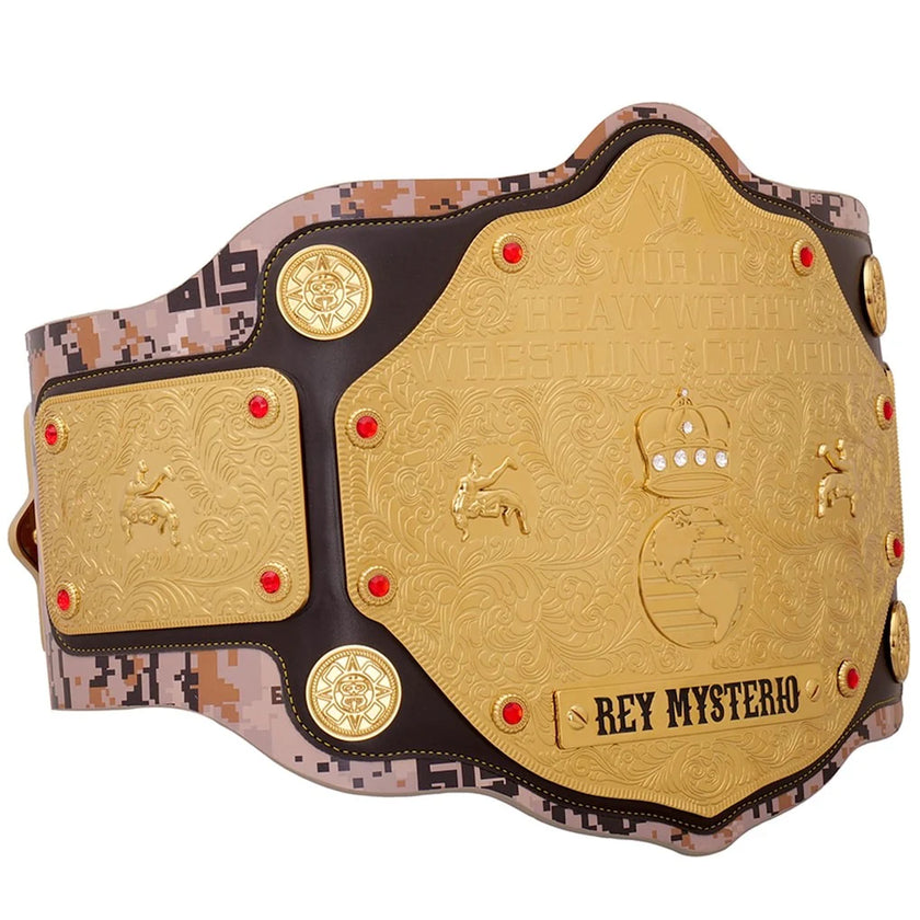 Rey Mysterio 619 San Diego Signature Series Title Belt Replica 6mm Brass Plates | Adult Size