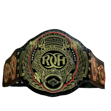 Ring of Honor Championship Belt Replica – 6mm Brass Plates | Adult Size