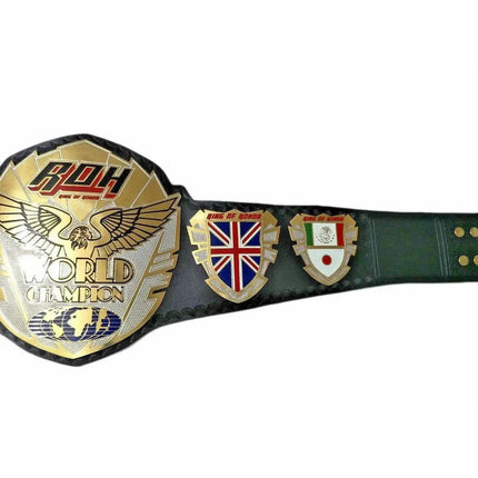 Ring of Honor Championship Belt Replica – 6mm Brass Plates | Adult Size