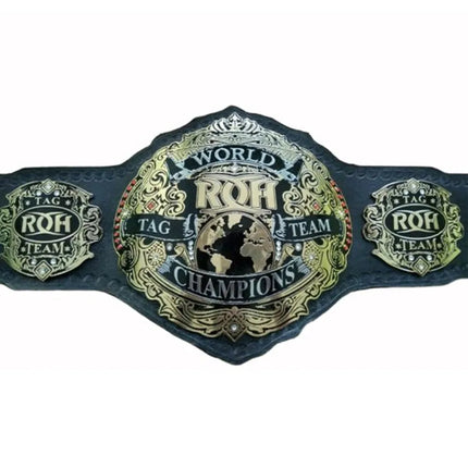 ROH Replica Championship Belt by Championship Belts – 6mm Brass Plates | Adult Size