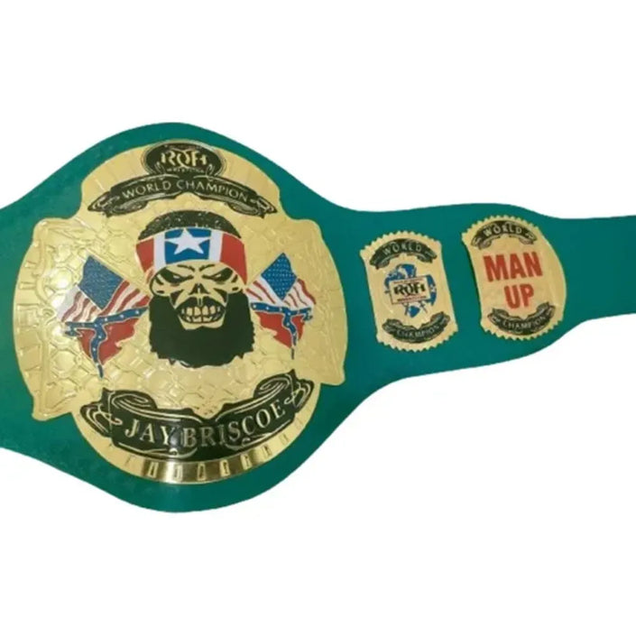 ROH Ring of Honor Replica Championship Belt – 6mm Brass Plates | Adult Size